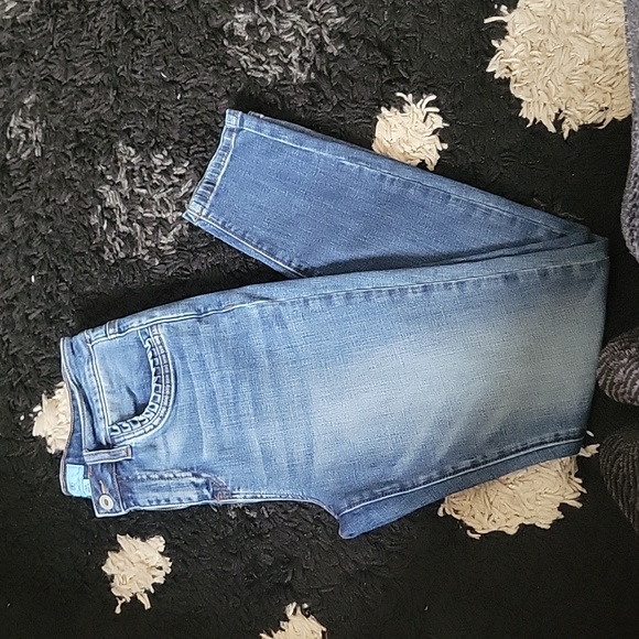 CECE High Waist Frill Pocket Straight Leg Jeans - Picture 4 of 7